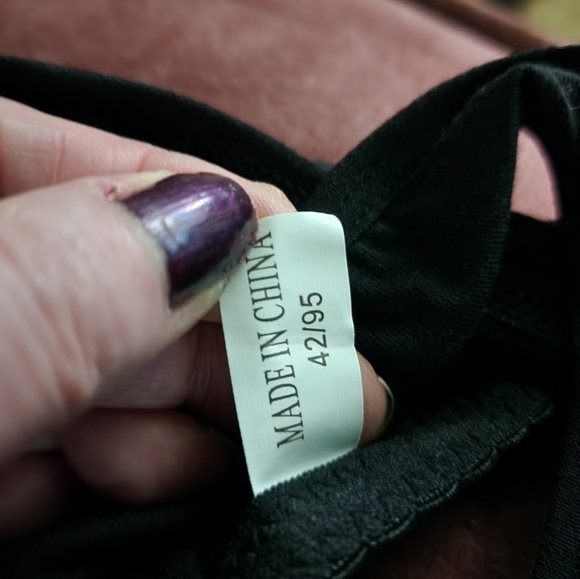 Floral Black Cotton Front Closure Bra - Picture 4 of 10